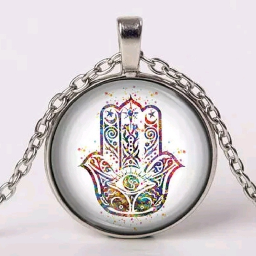 Hamsa Hand Kabbalah Pendant Necklace